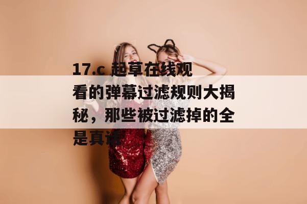 17.c 起草在线观看的弹幕过滤规则大揭秘,那些被过滤掉的全是真话